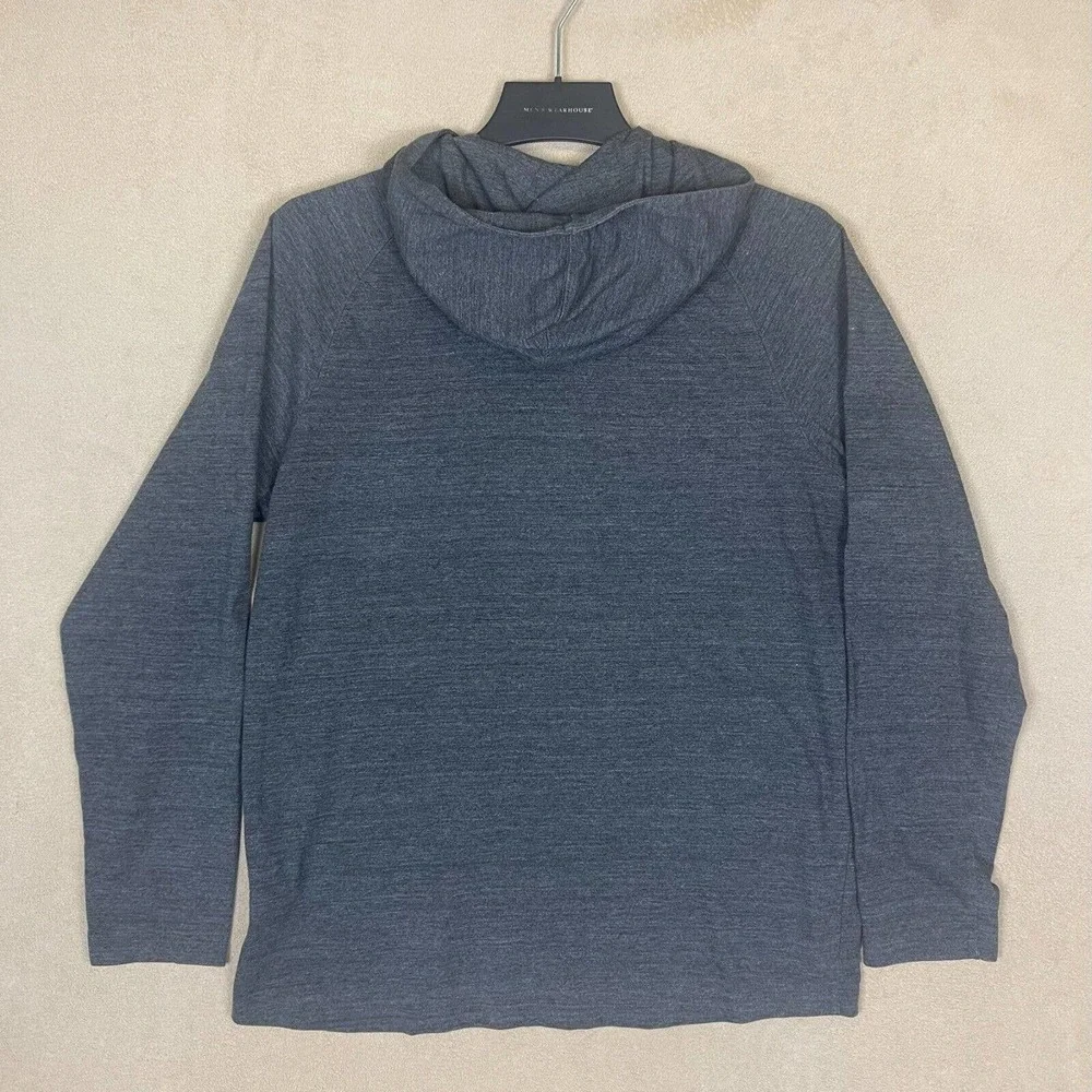 The North‎ Face Mens M Long Sleeve Hoodie Shirt Gray Regular Fit Pouch Pocket
